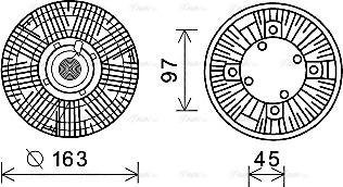 Ava Quality Cooling MEC262 - Kupplung, Kühlerlüfter alexcarstop-ersatzteile.com