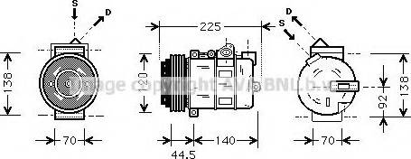 Ava Quality Cooling MS K369 - Kompressor, Klimaanlage alexcarstop-ersatzteile.com