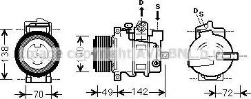 Ava Quality Cooling MSK566 - Kompressor, Klimaanlage alexcarstop-ersatzteile.com