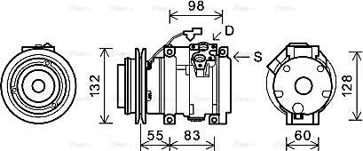 Ava Quality Cooling MTAK219 - Kompressor, Klimaanlage alexcarstop-ersatzteile.com