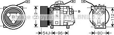 Ava Quality Cooling MZ K233 - Kompressor, Klimaanlage alexcarstop-ersatzteile.com