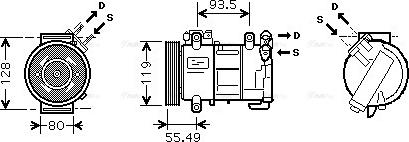 Ava Quality Cooling PEAK315 - Kompressor, Klimaanlage alexcarstop-ersatzteile.com