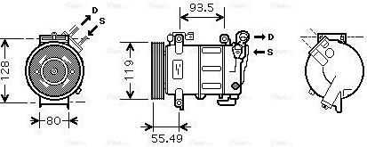 Ava Quality Cooling PEAK316 - Kompressor, Klimaanlage alexcarstop-ersatzteile.com