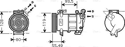 Ava Quality Cooling PE K316 - Kompressor, Klimaanlage alexcarstop-ersatzteile.com