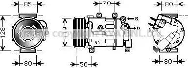 Ava Quality Cooling PE K324 - Kompressor, Klimaanlage alexcarstop-ersatzteile.com