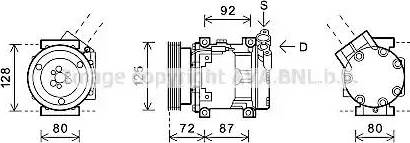 Ava Quality Cooling RTAK468 - Kompressor, Klimaanlage alexcarstop-ersatzteile.com