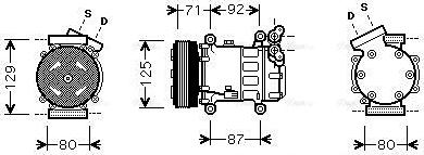 Ava Quality Cooling RTAK401 - Kompressor, Klimaanlage alexcarstop-ersatzteile.com