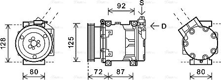 Ava Quality Cooling RTAK479 - Kompressor, Klimaanlage alexcarstop-ersatzteile.com