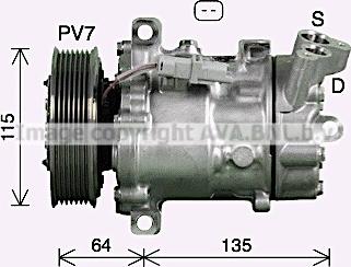 Ava Quality Cooling RTK669 - Kompressor, Klimaanlage alexcarstop-ersatzteile.com