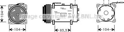 Ava Quality Cooling RT K242 - Kompressor, Klimaanlage alexcarstop-ersatzteile.com