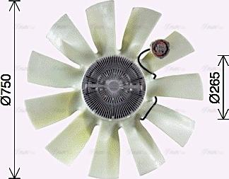 Ava Quality Cooling VLF109 - Lüfter, Motorkühlung alexcarstop-ersatzteile.com