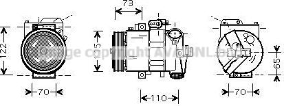 Ava Quality Cooling VNK240 - Kompressor, Klimaanlage alexcarstop-ersatzteile.com