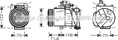 Ava Quality Cooling VNK257 - Kompressor, Klimaanlage alexcarstop-ersatzteile.com