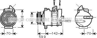 Ava Quality Cooling VWAK298 - Kompressor, Klimaanlage alexcarstop-ersatzteile.com