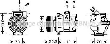 Ava Quality Cooling VWAK220 - Kompressor, Klimaanlage alexcarstop-ersatzteile.com