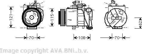 Ava Quality Cooling VW K064 - Kompressor, Klimaanlage alexcarstop-ersatzteile.com