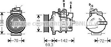 Ava Quality Cooling VWK318 - Kompressor, Klimaanlage alexcarstop-ersatzteile.com