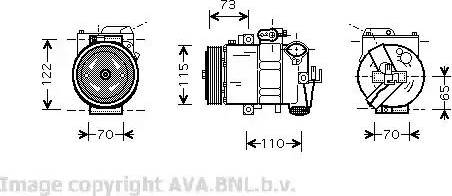 Ava Quality Cooling VW K240 - Kompressor, Klimaanlage alexcarstop-ersatzteile.com