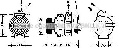 Ava Quality Cooling VW K284 - Kompressor, Klimaanlage alexcarstop-ersatzteile.com