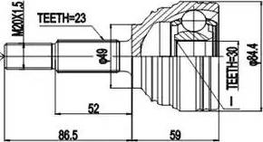 Aywiparts AW1510007 - Gelenksatz, Antriebswelle alexcarstop-ersatzteile.com