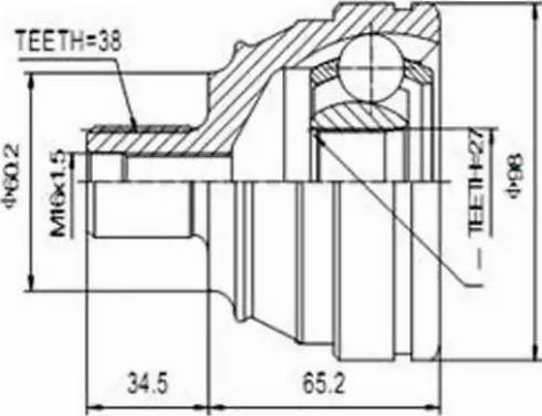 Aywiparts AW1510146 - Gelenksatz, Antriebswelle alexcarstop-ersatzteile.com