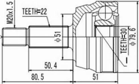 Aywiparts AW1511014 - Gelenksatz, Antriebswelle alexcarstop-ersatzteile.com