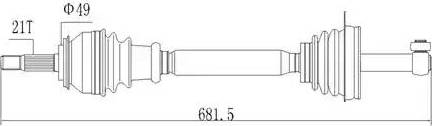 Aywiparts AW1530115 - Antriebswelle alexcarstop-ersatzteile.com