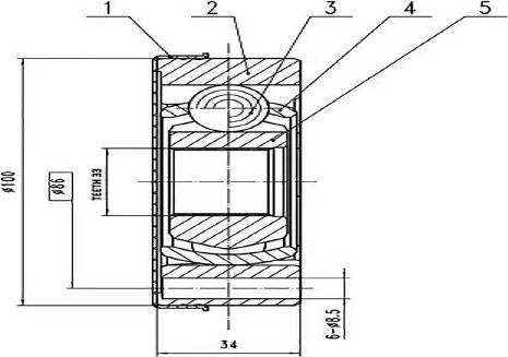 Aywiparts AW1520420 - Gelenksatz, Antriebswelle alexcarstop-ersatzteile.com