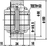 Aywiparts AW1520016 - Gelenksatz, Antriebswelle alexcarstop-ersatzteile.com