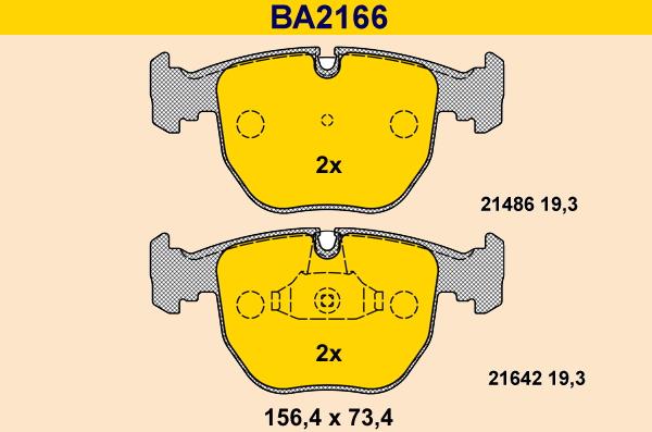 Barum BA2166 - Bremsbelagsatz, Scheibenbremse alexcarstop-ersatzteile.com