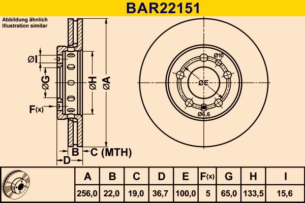 Barum BAR22151 - Bremsscheibe alexcarstop-ersatzteile.com