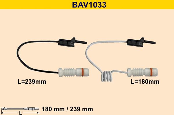 Barum BAV1033 - Warnkontakt, Bremsbelagverschleiß alexcarstop-ersatzteile.com