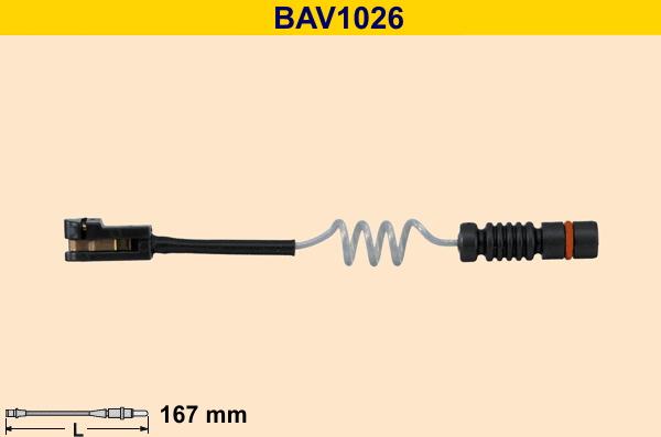 Barum BAV1026 - Warnkontakt, Bremsbelagverschleiß alexcarstop-ersatzteile.com