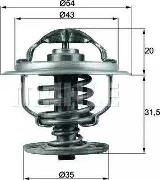 Behr TX 109 87D - Thermostat, Kühlmittel alexcarstop-ersatzteile.com