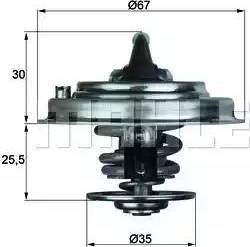 BEHR TX 34 87D - Thermostat, Kühlmittel alexcarstop-ersatzteile.com