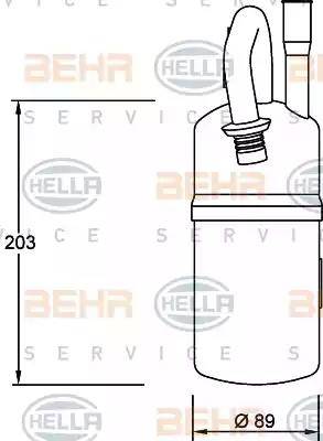 BEHR HELLA Service 8FT 351 192-051 - Trockner, Klimaanlage alexcarstop-ersatzteile.com