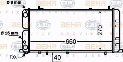 BEHR HELLA Service 8MK 376 705-731 - Kühler, Motorkühlung alexcarstop-ersatzteile.com