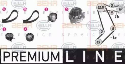 BEHR HELLA Service 8MP 376 804-841 - Wasserpumpe + Zahnriemensatz alexcarstop-ersatzteile.com