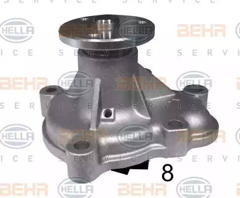 BEHR HELLA Service 8MP 376 810-284 - Wasserpumpe alexcarstop-ersatzteile.com