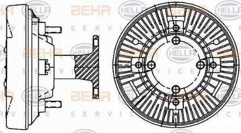 BEHR HELLA Service 8MV 376 906-541 - Kupplung, Kühlerlüfter alexcarstop-ersatzteile.com