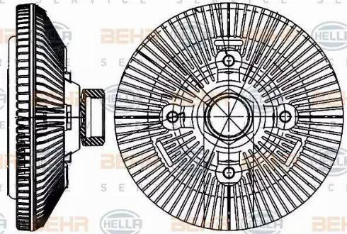 BEHR HELLA Service 8MV 376 906-691 - Kupplung, Kühlerlüfter alexcarstop-ersatzteile.com