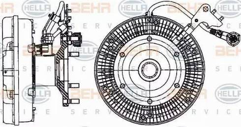 BEHR HELLA Service 8MV 376 906-661 - Kupplung, Kühlerlüfter alexcarstop-ersatzteile.com