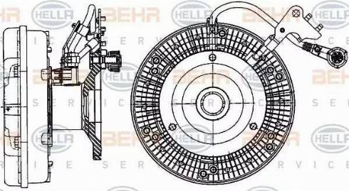 BEHR HELLA Service 8MV 376 906-711 - Kupplung, Kühlerlüfter alexcarstop-ersatzteile.com