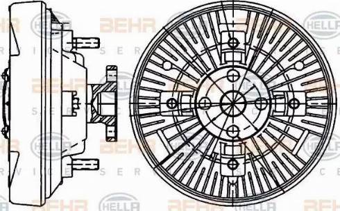 BEHR HELLA Service 8MV 376 907-201 - Kupplung, Kühlerlüfter alexcarstop-ersatzteile.com