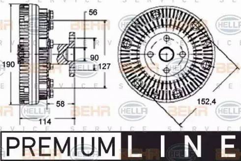 BEHR HELLA Service 8MV 376 758-551 - Kupplung, Kühlerlüfter alexcarstop-ersatzteile.com