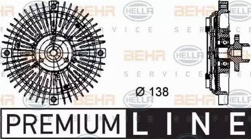 BEHR HELLA Service 8MV 376 732-221 - Kupplung, Kühlerlüfter alexcarstop-ersatzteile.com