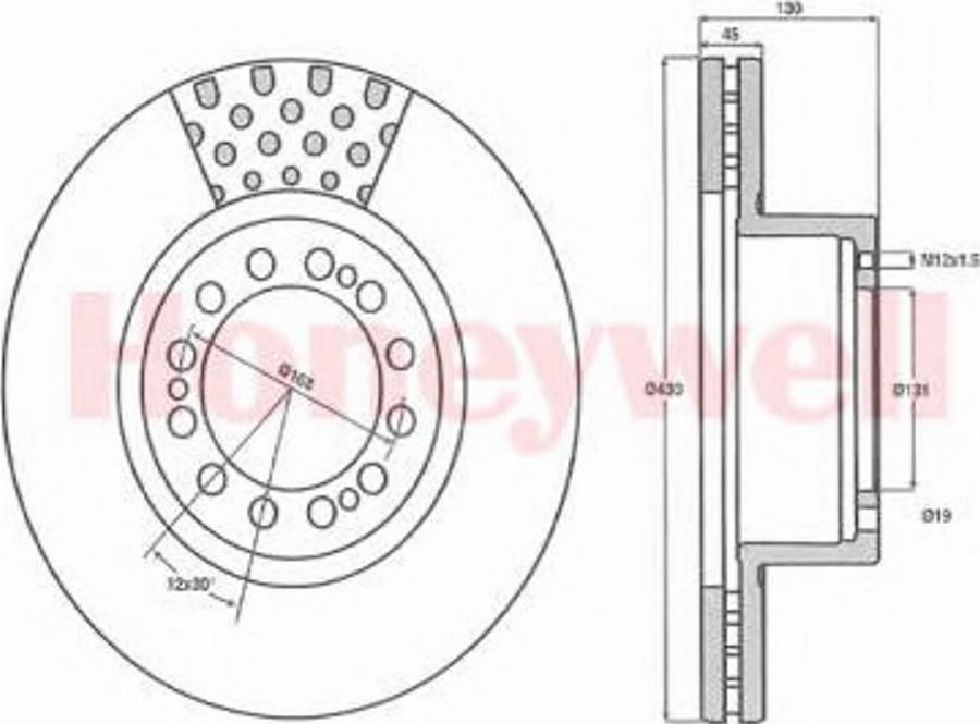 BENDIX 569001B - Bremsscheibe alexcarstop-ersatzteile.com