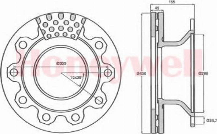 BENDIX 569020B - Bremsscheibe alexcarstop-ersatzteile.com