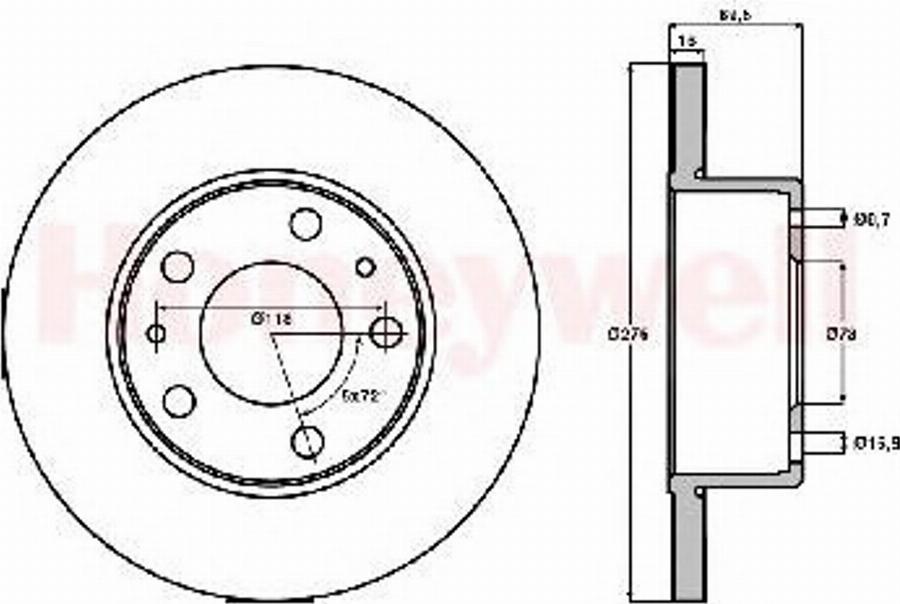 BENDIX 562480B - Bremsscheibe alexcarstop-ersatzteile.com