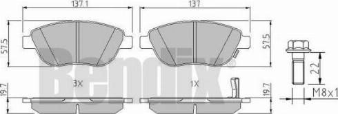 BENDIX 510485 - Bremsbelagsatz, Scheibenbremse alexcarstop-ersatzteile.com